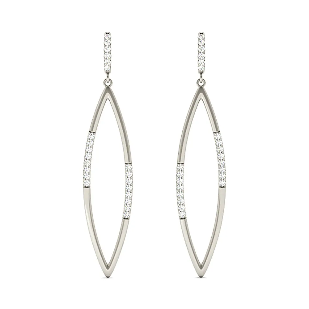 0.20 ctw Diamond Linear Drop Earrings