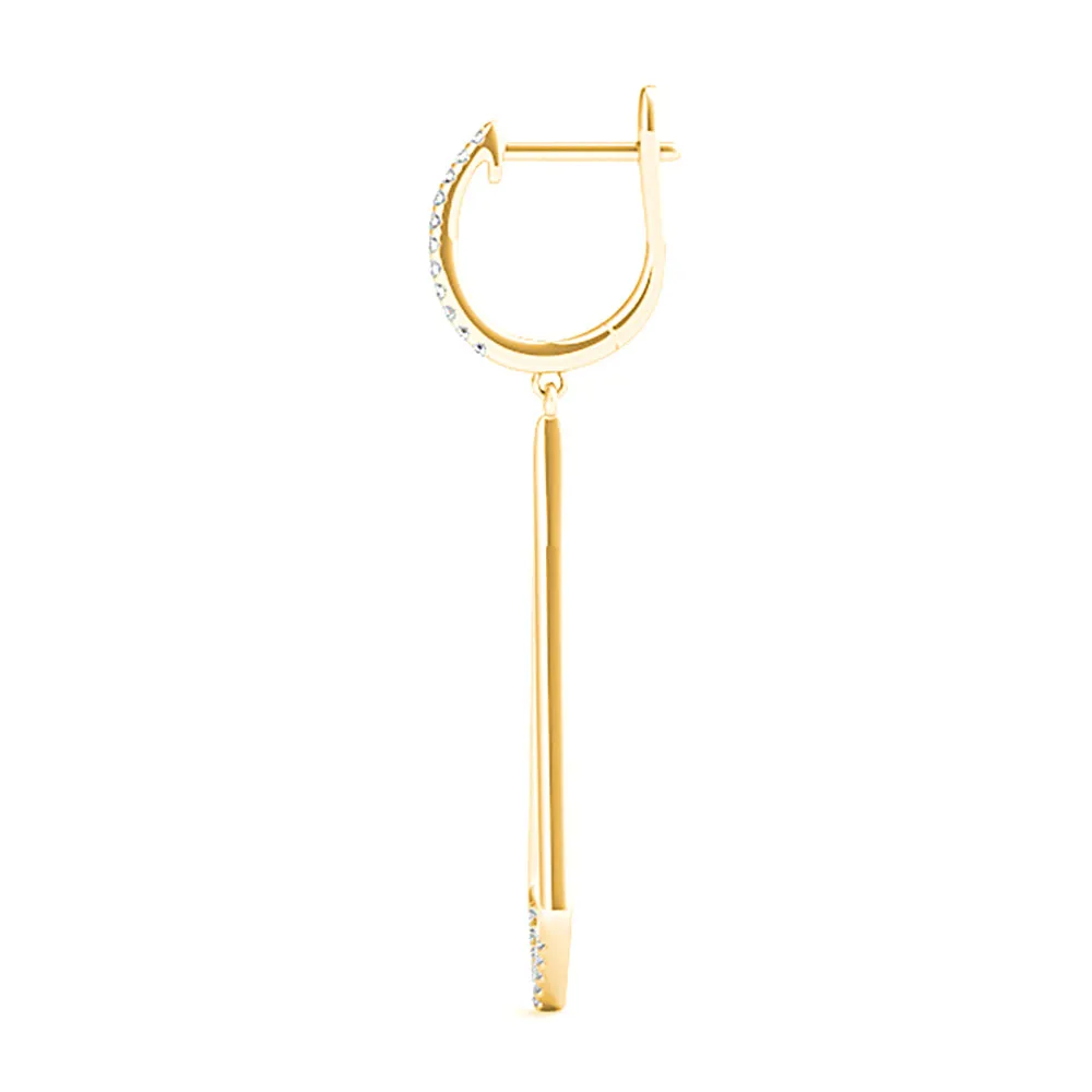 0.20 ctw Diamond Modern Drop Earrings