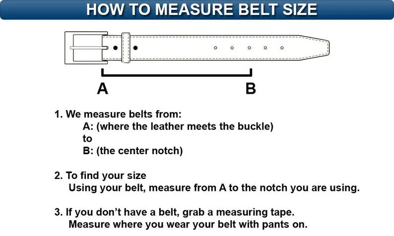 1.5'' Wide Grey Tooled Leather Snap Belt Strap