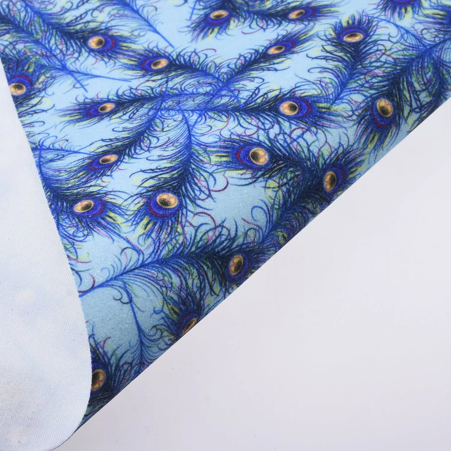 8*12" Nine-tailed fox Glitter Faux leather sheets Glitter PU fabric Earring Supplies 1pcs 102631