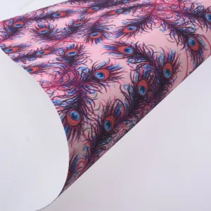 8*12" Nine-tailed fox Glitter Faux leather sheets Glitter PU fabric Earring Supplies 1pcs 102631