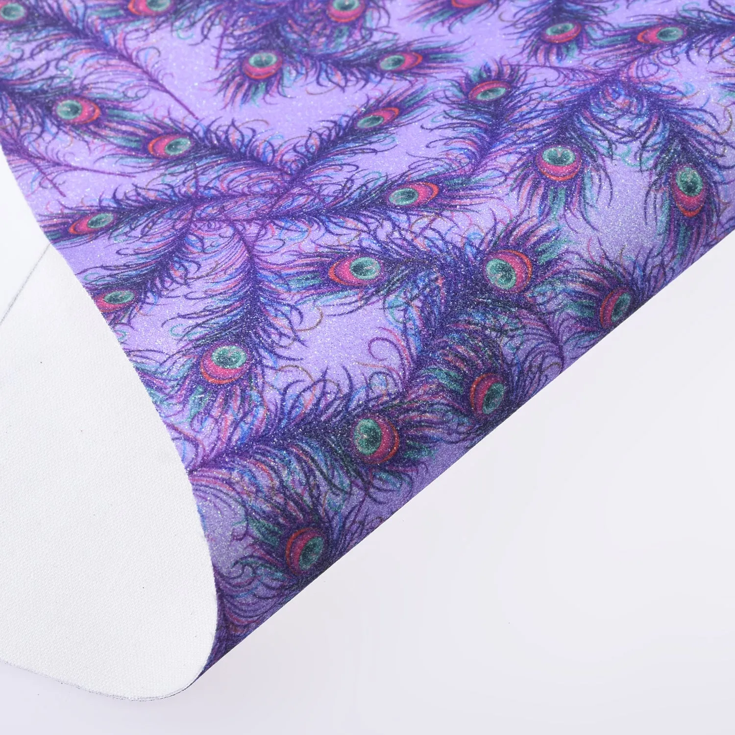 8*12" Nine-tailed fox Glitter Faux leather sheets Glitter PU fabric Earring Supplies 1pcs 102631