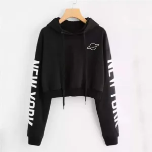 ABBY New York Fleece Crop Hoodie 425