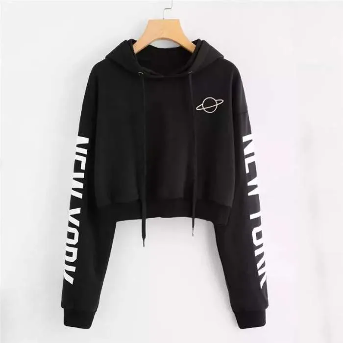 ABBY New York Fleece Crop Hoodie 425