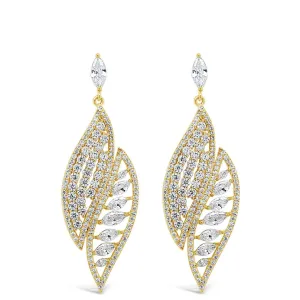 Absolute Gold Statement Drop Earrings