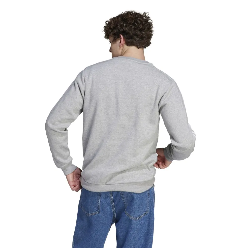 Adidas Mens Essentials 3-Stripes Fleece Sweatshirt