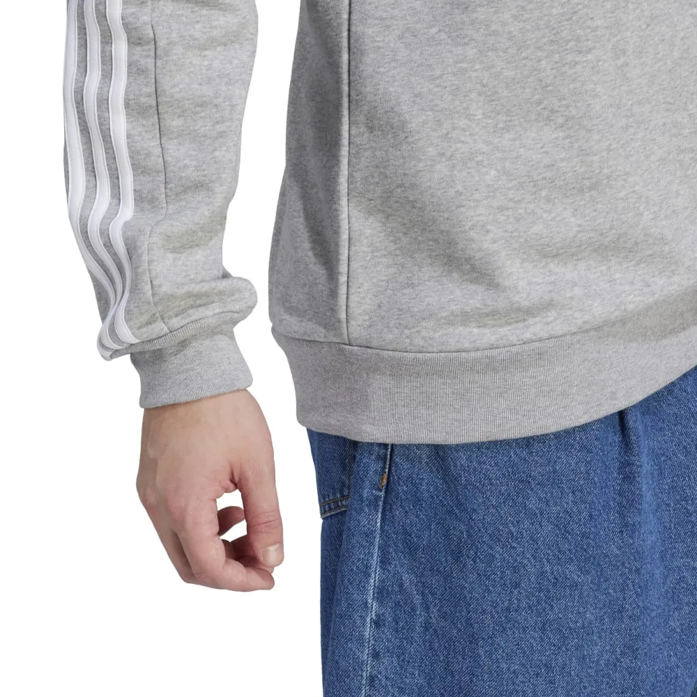 Adidas Mens Essentials 3-Stripes Fleece Sweatshirt