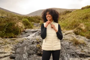 Alpine Ladies Packable Down Vest - Ivory