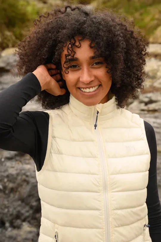 Alpine Ladies Packable Down Vest - Ivory