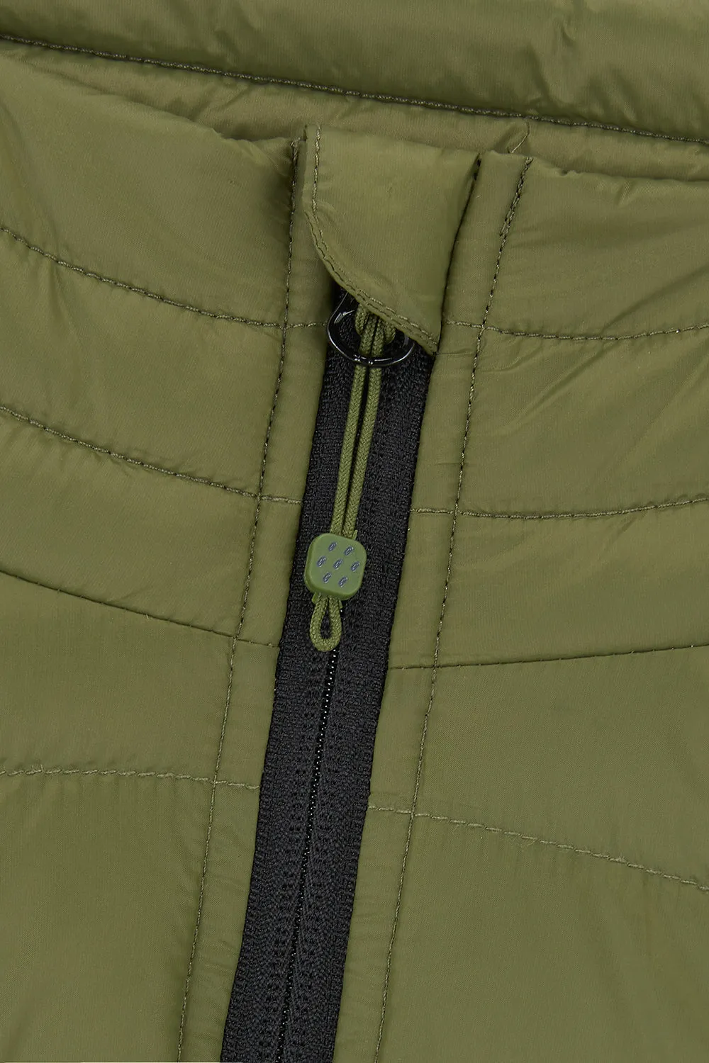 Alpine Mens Packable Down Vest - Khaki
