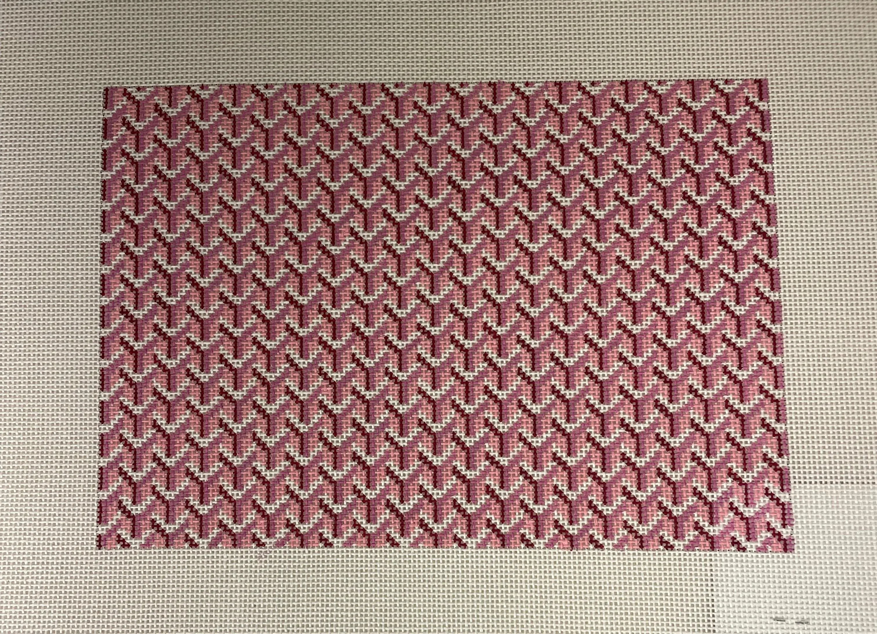 *Anne Fisher Needlepoint AF25P  7x10 'Y' Clutch- Pink