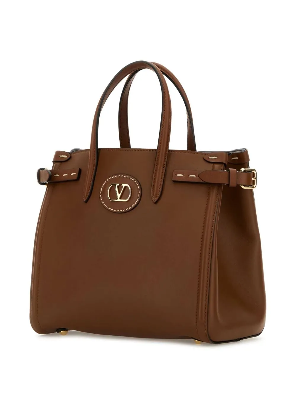 Antibes small leather tote bag