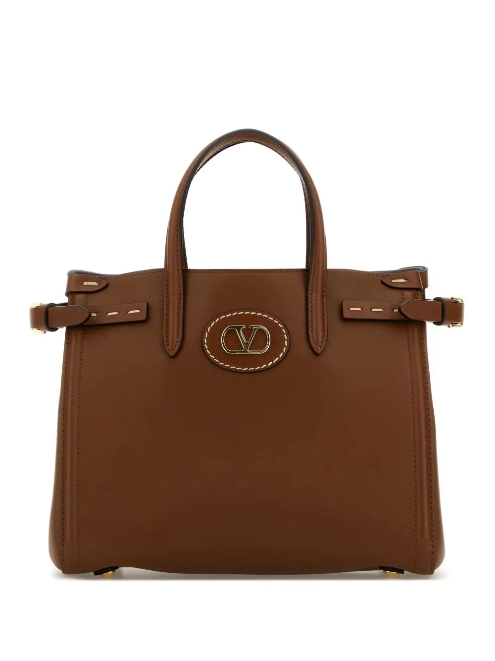 Antibes small leather tote bag