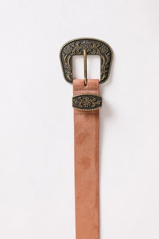 Antique Western Buckle Belt