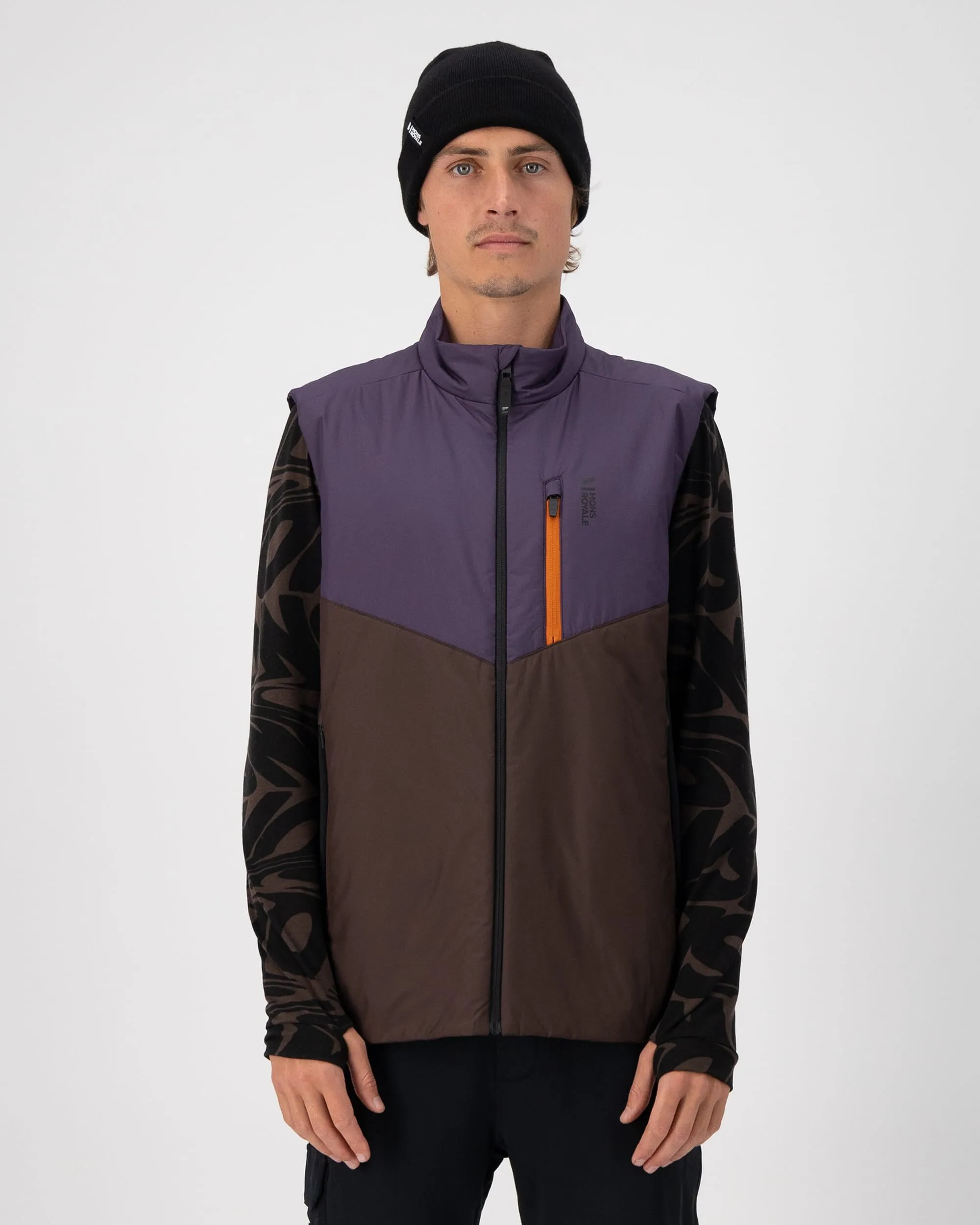 Arete Merino Insulated Vest - Indigo / Cedar