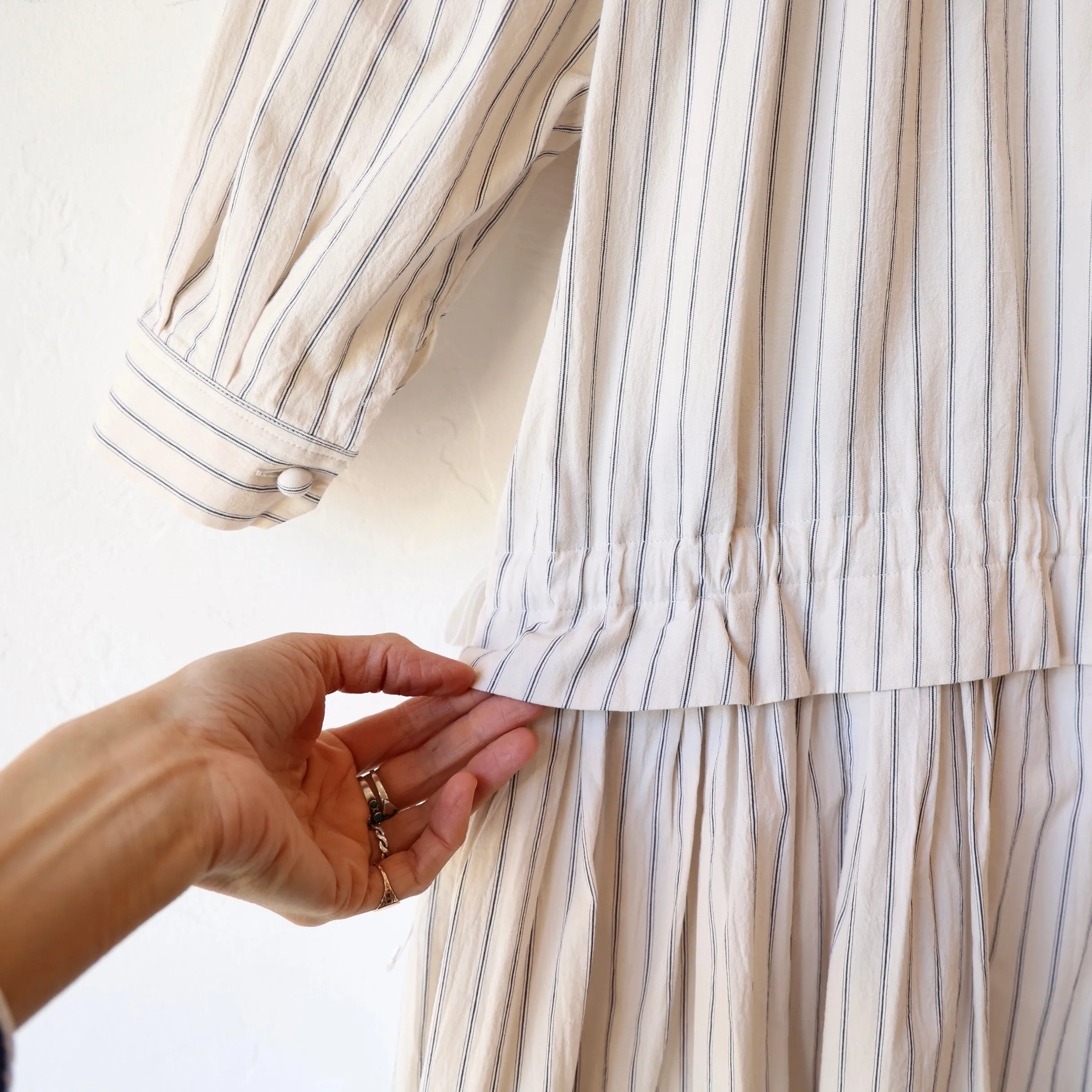 Aseedonclöud Laboratory Dress - Blue Stripes