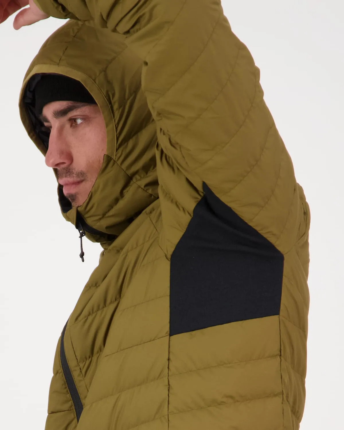 Atmos Wool x Down Insulated Hood - Lichen