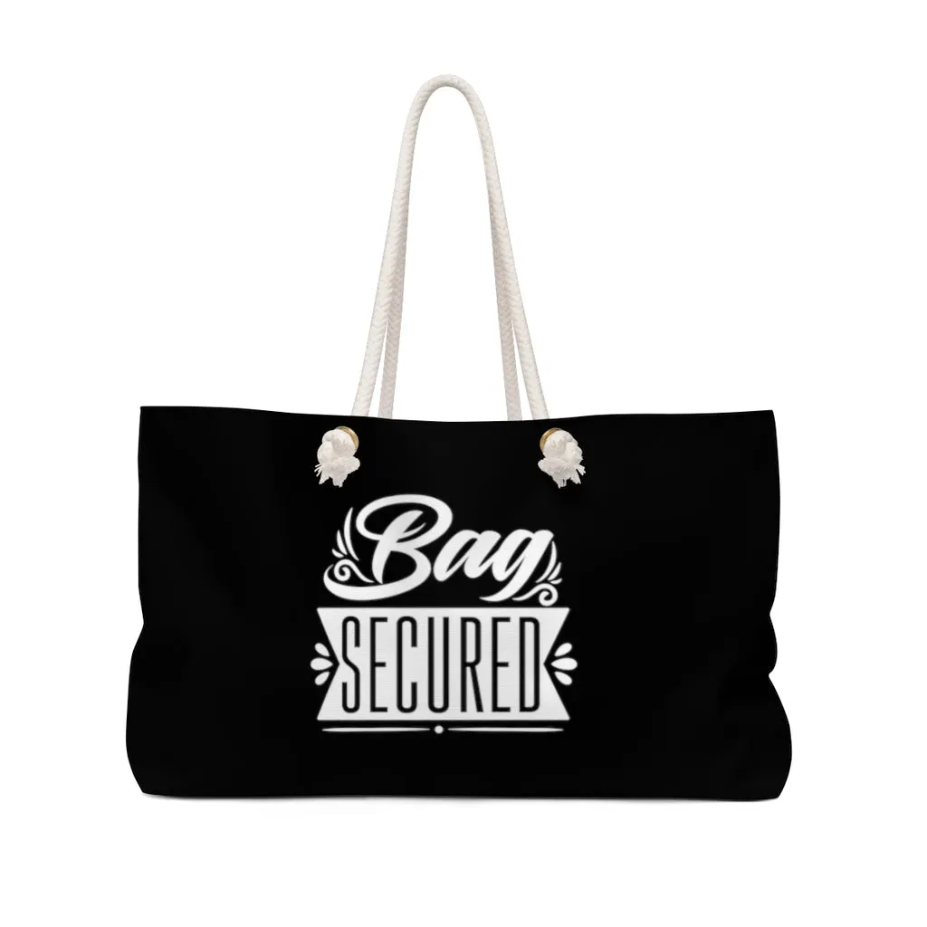 Bag Secured Black Weekender Bag