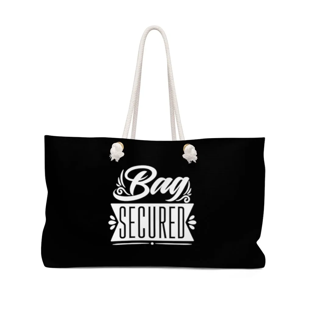 Bag Secured Black Weekender Bag