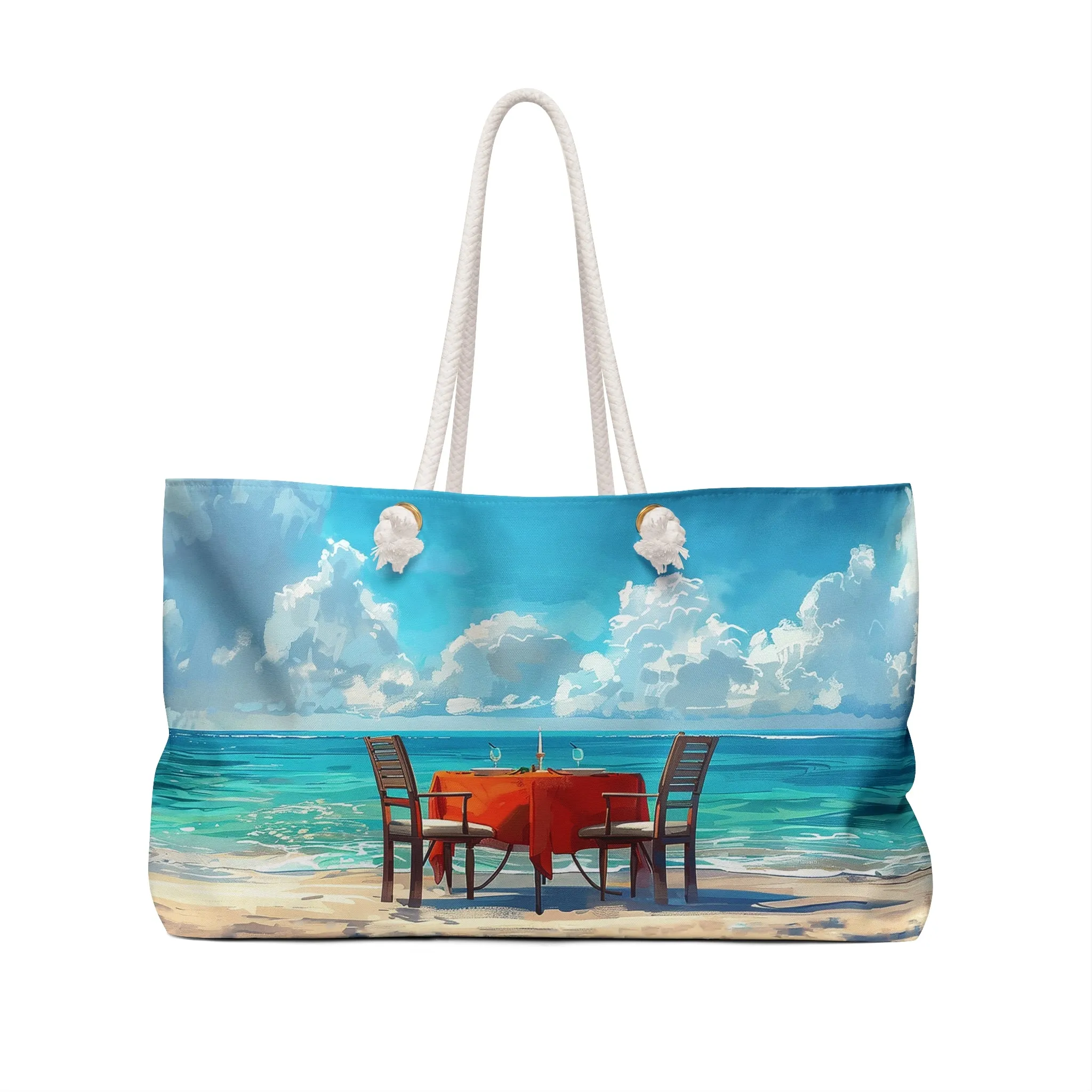 Beachside Dinner Delight Weekender Bag - Romance on the Go!
