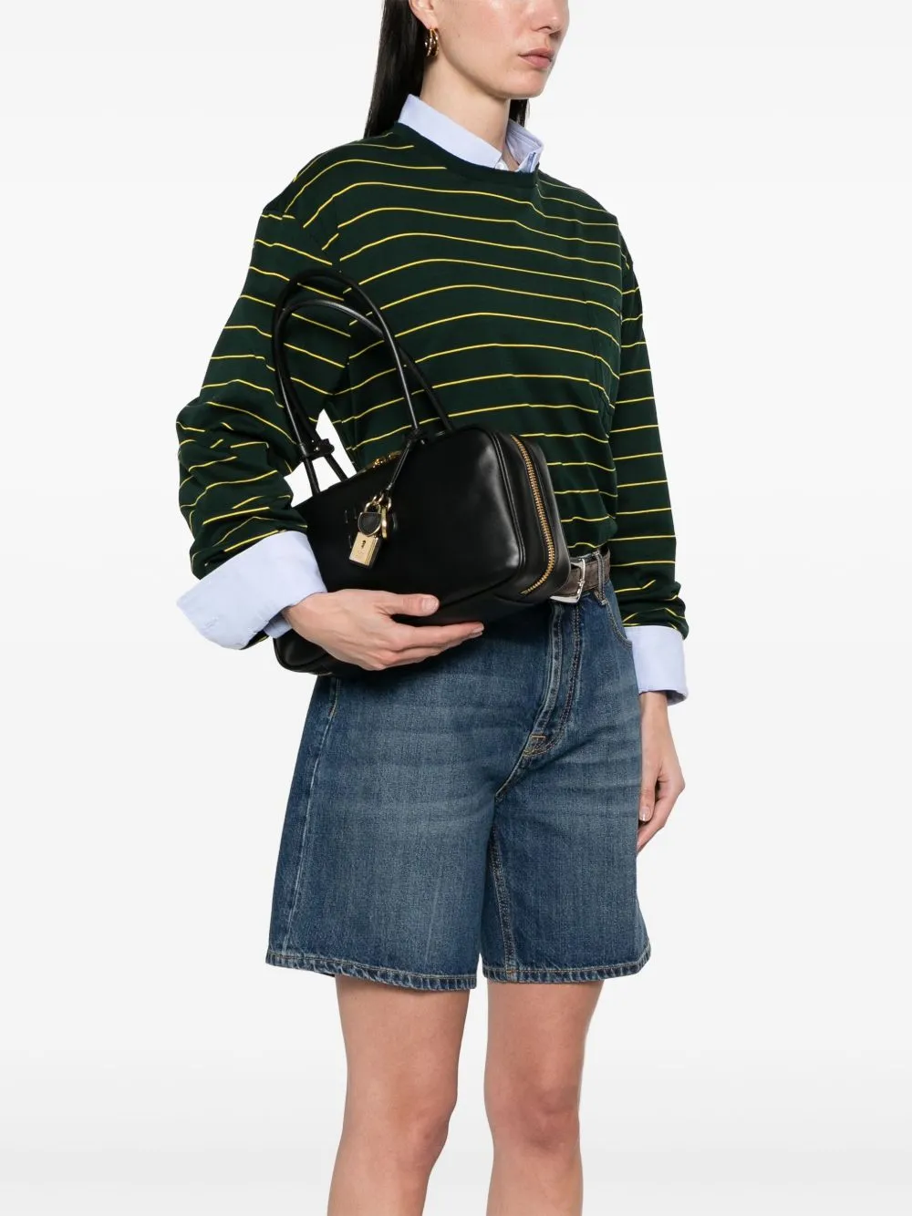 Beau leather handbag