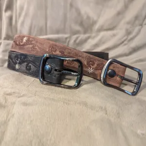 BH Ladies Distressed Leather Western Belt #9121