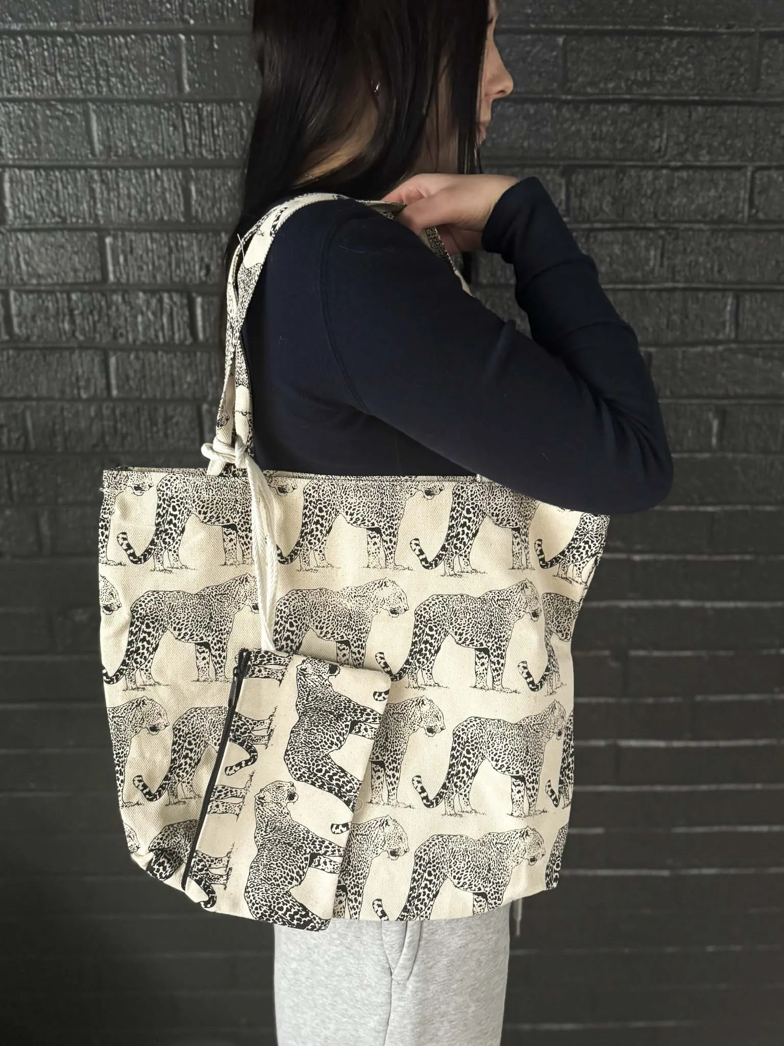 Big   Little Canvas Tote