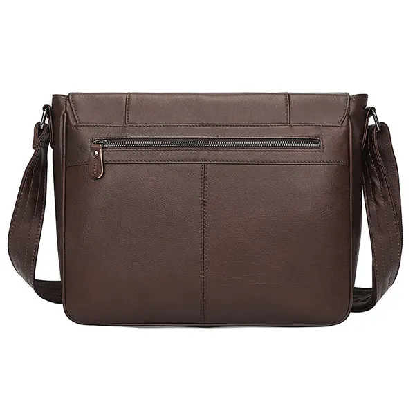Bike Messenger Bag Men Vintage Leather Bags Crossbody Side Bags For Mens