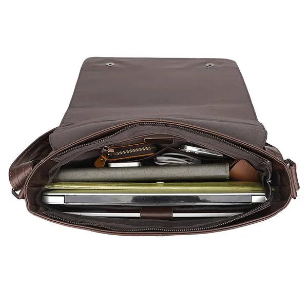 Bike Messenger Bag Men Vintage Leather Bags Crossbody Side Bags For Mens