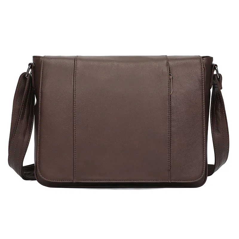 Bike Messenger Bag Men Vintage Leather Bags Crossbody Side Bags For Mens