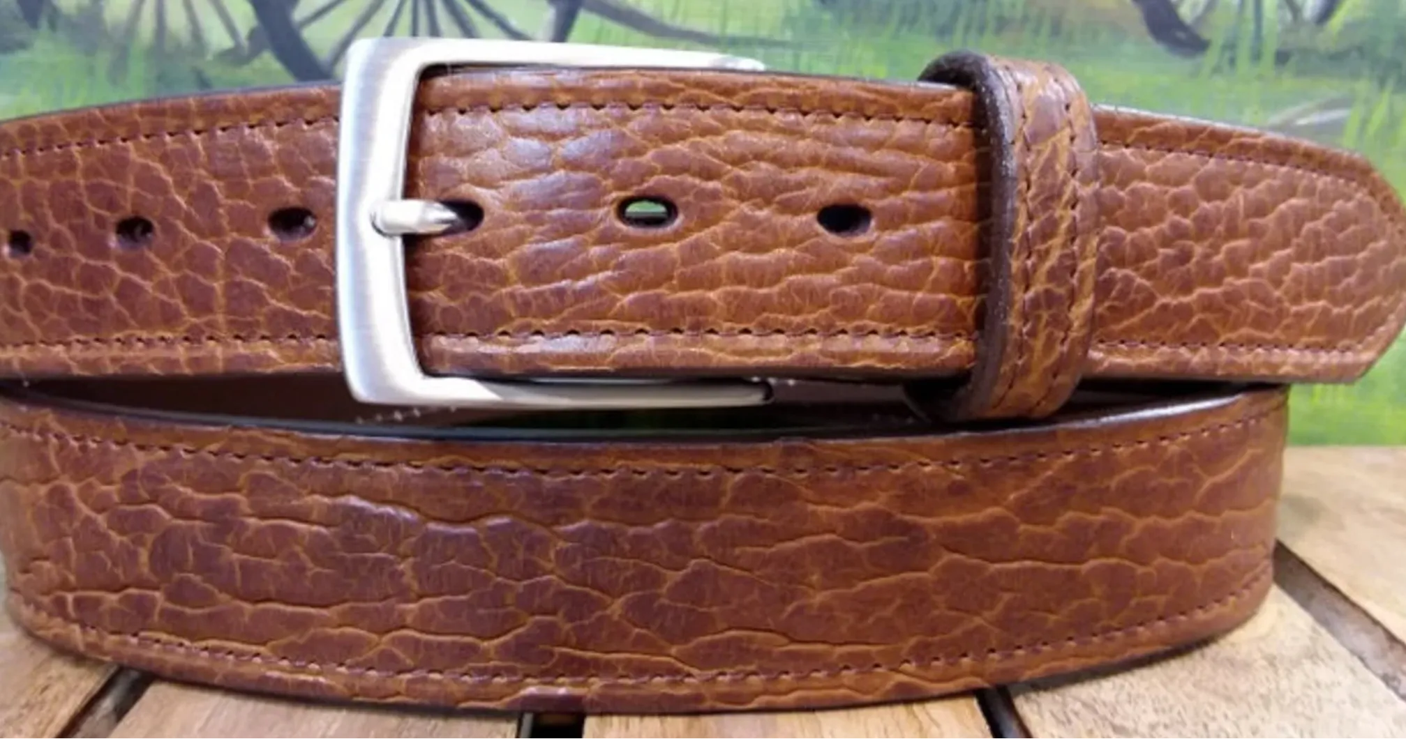 Bison Leather Belt
