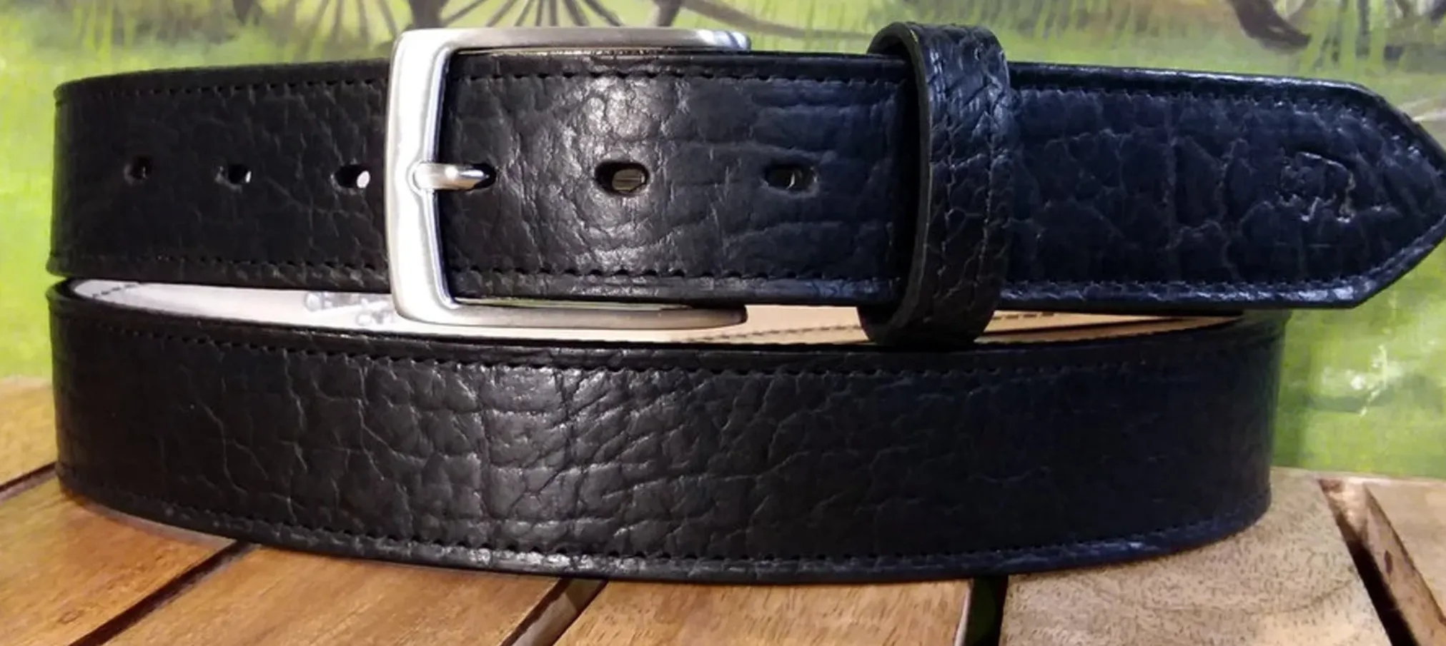 Bison Leather Belt