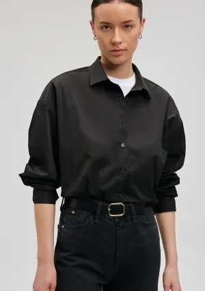 Black Faux Leather Belt