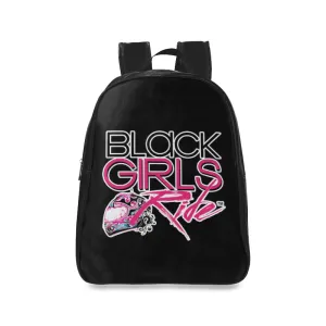 Black Girls Ride Leather Backpack