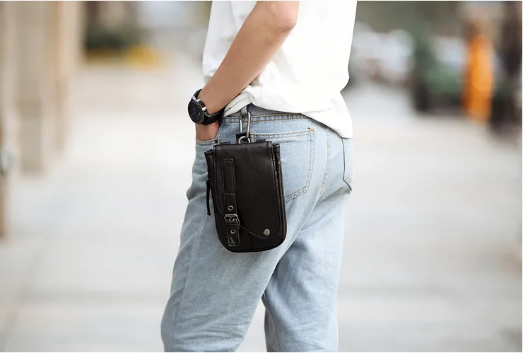 Black Leather Clutch For Men & Women