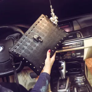 Black Leather Clutch For Men & Women