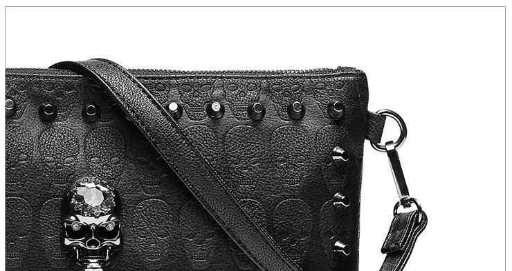 Black Leather Clutch For Men & Women