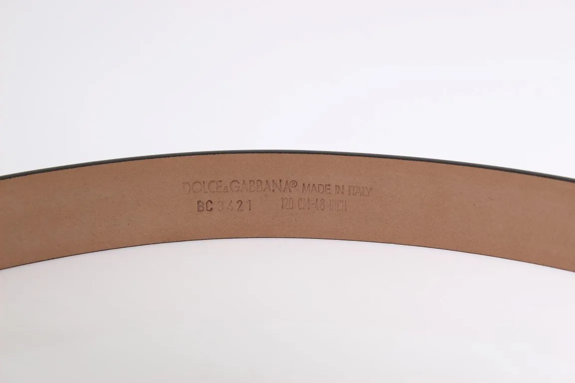 Black Leather Silver Buckle Belt