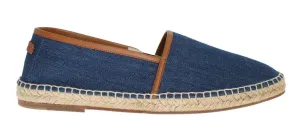 Blue Denim Logo Loafers Espadrilles