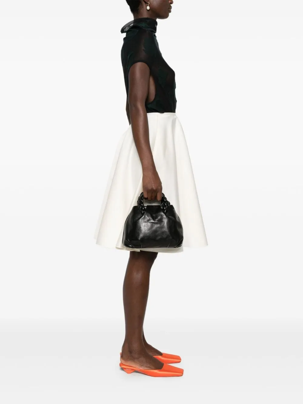 Bombon medium leather handbag