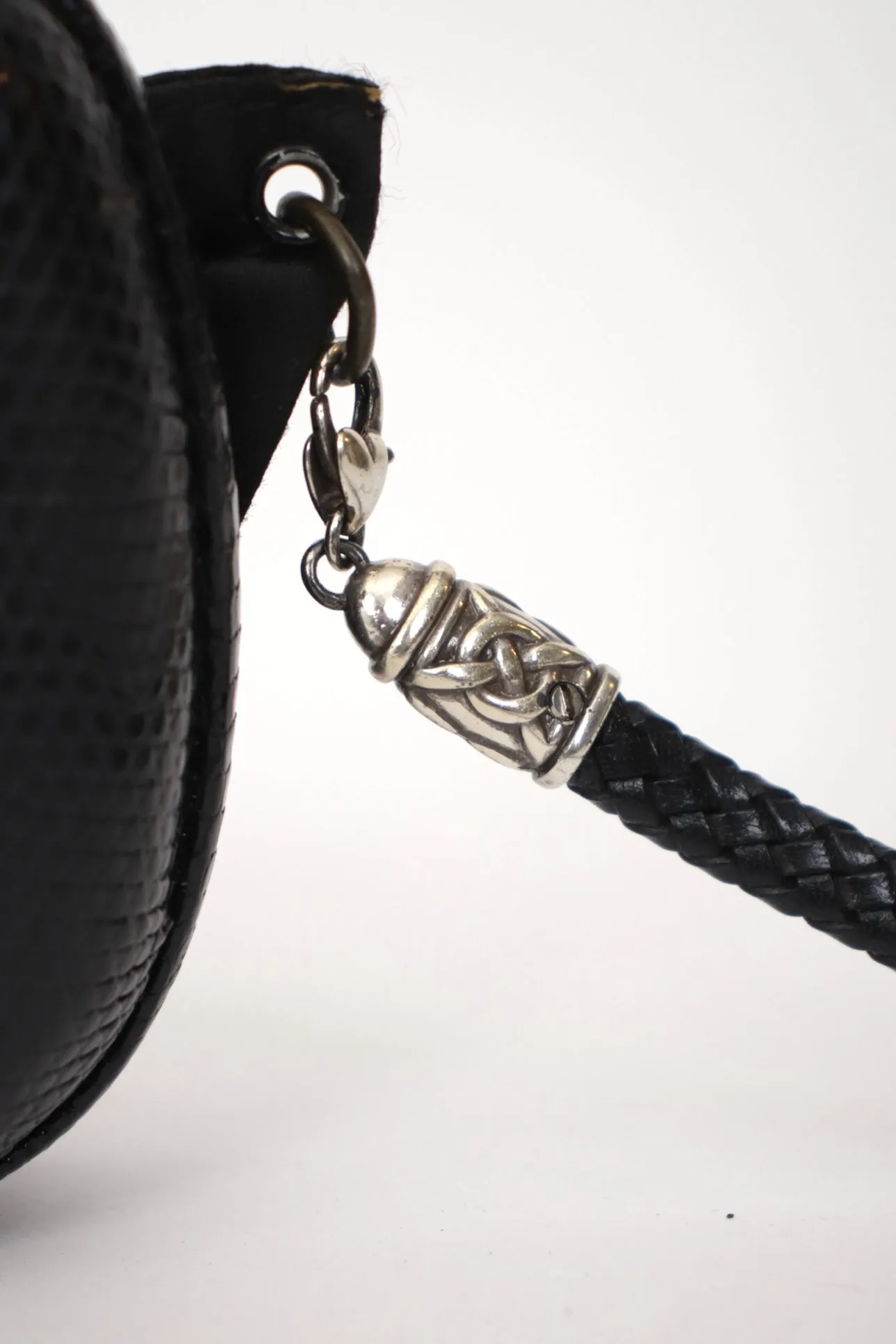 Bottega Veneta Embossed Leather Hard Clutch