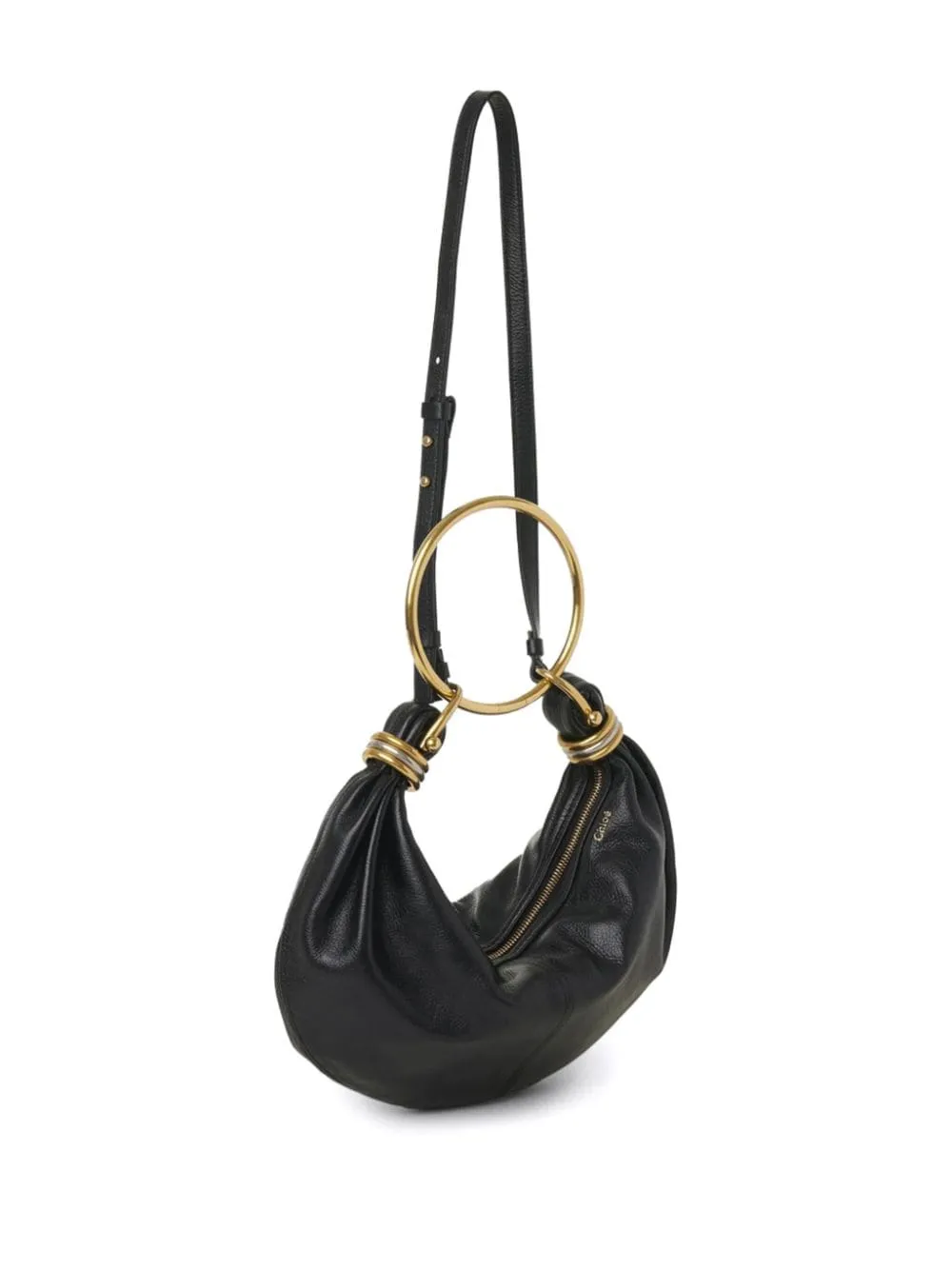 Bracelet small leather hobo bag