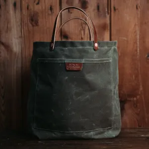 Bradley Mountain Waxed Canvas Tote Bag - Coal