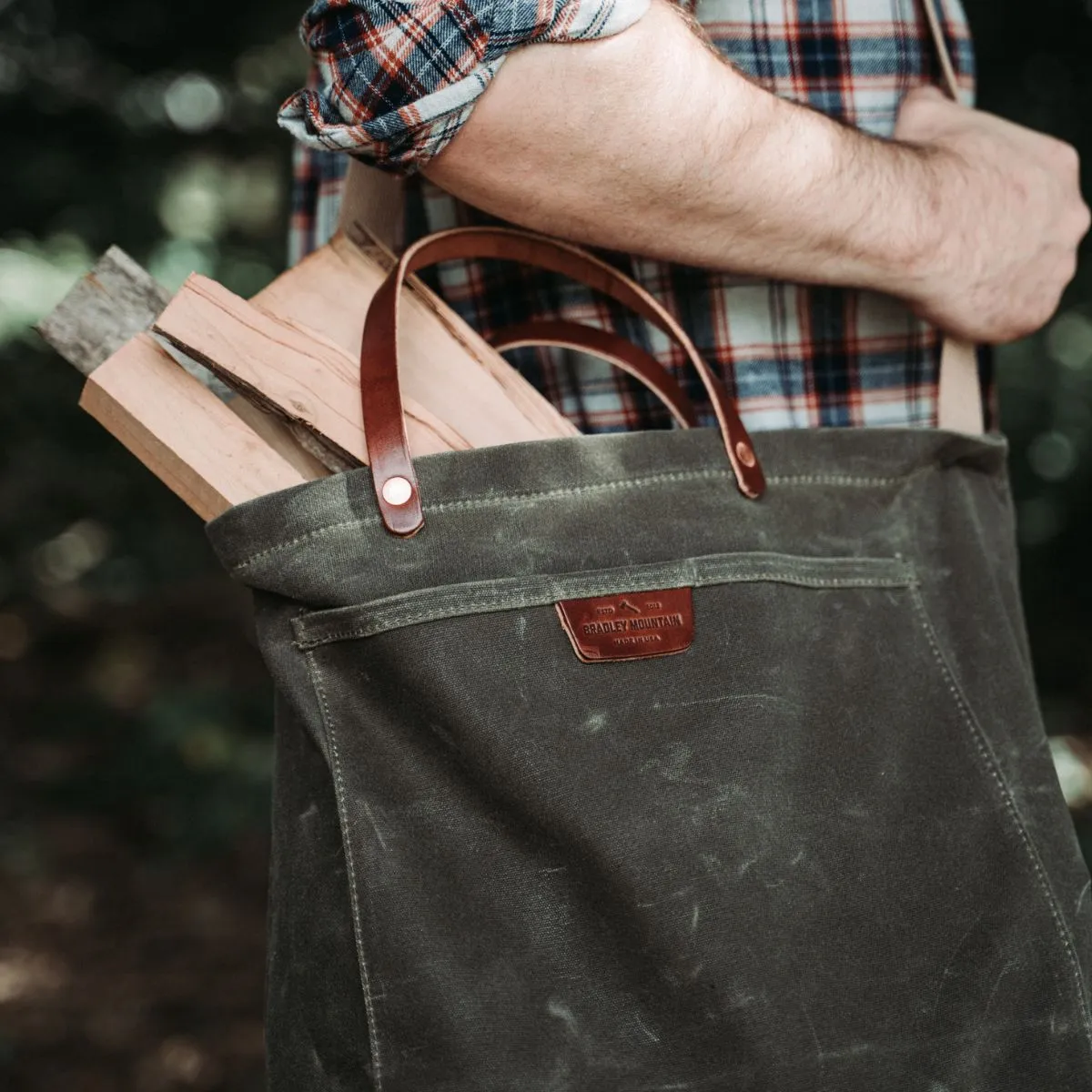 Bradley Mountain Waxed Canvas Tote Bag - Coal