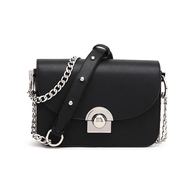 BRIGGS Women Handbags Famous Brand Women Messenger Bag Chains PU Leather Women Shoulder Bag Fashion Small Flap Bags bolsos mujer