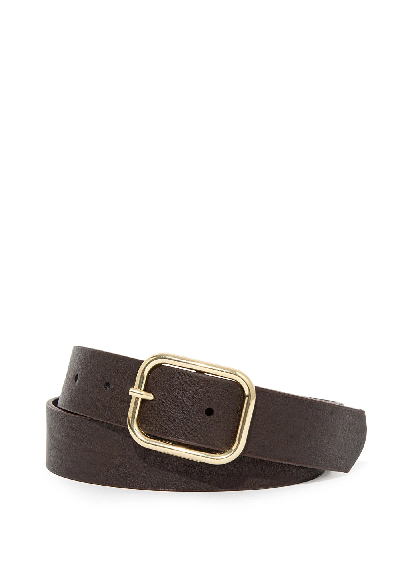 Brown Faux Leather Belt