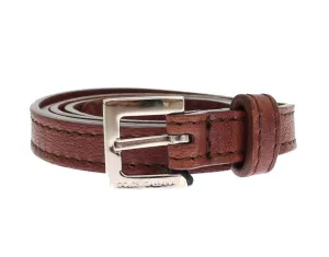 Brown leather belt