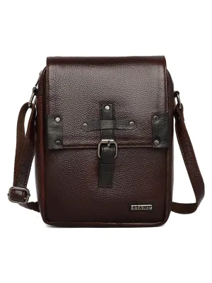 Brown Leather Crossbody Bag CBB2200