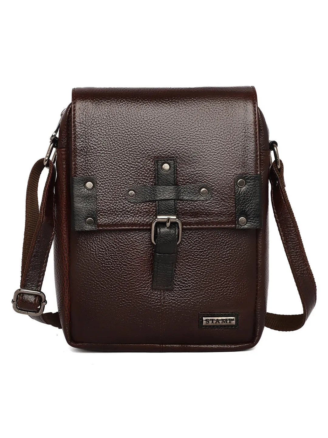 Brown Leather Crossbody Bag CBB2200
