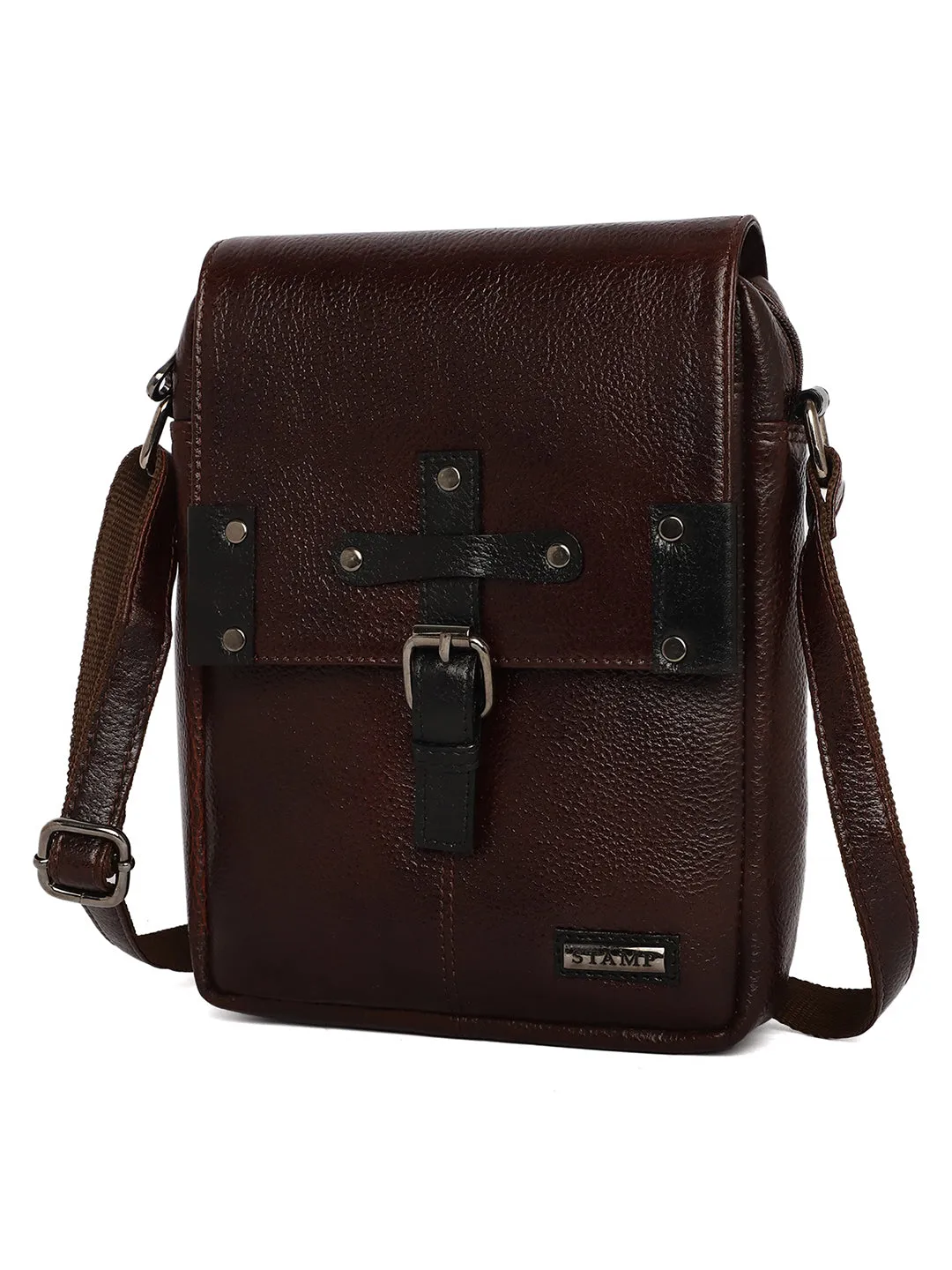 Brown Leather Crossbody Bag CBB2200